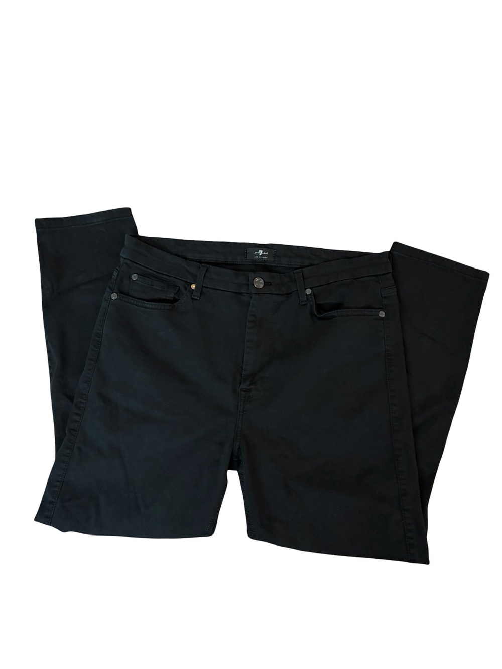 7 For All Mankind Women’s Black High Waist Skinny Jeans Size 31